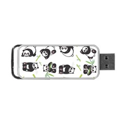 Panda Tile Cute Pattern Portable Usb Flash (one Side) by Amaryn4rt