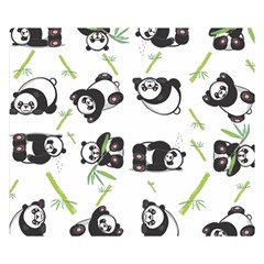 Panda Tile Cute Pattern Double Sided Flano Blanket (small) 