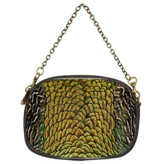 Colorful Iridescent Feather Bird Color Peacock Chain Purses (two Sides)  by Amaryn4rt