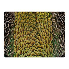 Colorful Iridescent Feather Bird Color Peacock Double Sided Flano Blanket (mini)  by Amaryn4rt