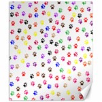 Paw Prints Background Canvas 8  x 10  8.15 x9.66  Canvas - 1