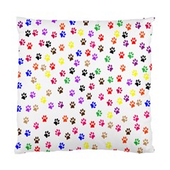 Paw Prints Background Standard Cushion Case (one Side) by Amaryn4rt