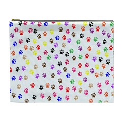 Paw Prints Background Cosmetic Bag (xl) by Amaryn4rt