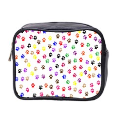 Paw Prints Background Mini Toiletries Bag 2-side by Amaryn4rt