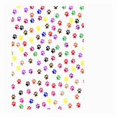 Paw Prints Background Large Garden Flag (two Sides) by Amaryn4rt