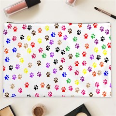 Paw Prints Background Cosmetic Bag (xxl)  by Amaryn4rt