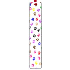 Paw Prints Background Large Book Marks by Amaryn4rt