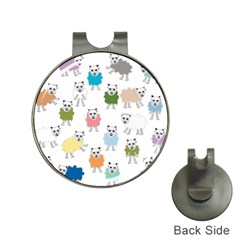 Sheep Cartoon Colorful Hat Clips With Golf Markers