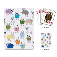 Sheep Cartoon Colorful Playing Card by Amaryn4rt