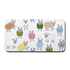 Sheep Cartoon Colorful Medium Bar Mats by Amaryn4rt