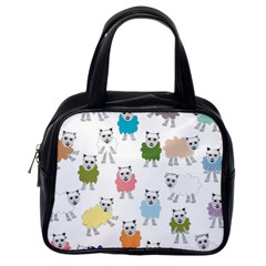 Sheep Cartoon Colorful Classic Handbags (one Side) by Amaryn4rt