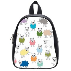 Sheep Cartoon Colorful School Bags (small)  by Amaryn4rt