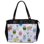 Sheep Cartoon Colorful Office Handbags Front