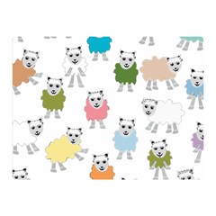 Sheep Cartoon Colorful Double Sided Flano Blanket (mini)  by Amaryn4rt