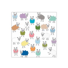 Sheep Cartoon Colorful Satin Bandana Scarf by Amaryn4rt