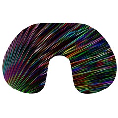 Texture Colorful Abstract Pattern Travel Neck Pillows