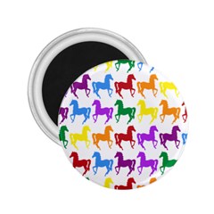 Colorful Horse Background Wallpaper 2 25  Magnets by Amaryn4rt