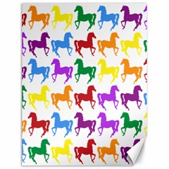 Colorful Horse Background Wallpaper Canvas 12  X 16   by Amaryn4rt