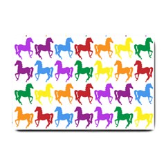 Colorful Horse Background Wallpaper Small Doormat  by Amaryn4rt