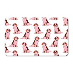 Dog Animal Pattern Magnet (rectangular)