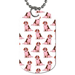 Dog Animal Pattern Dog Tag (two Sides) by Amaryn4rt