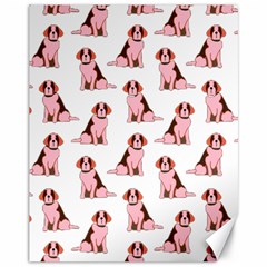 Dog Animal Pattern Canvas 11  X 14  