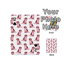 Dog Animal Pattern Playing Cards 54 (mini)  by Amaryn4rt