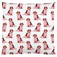 Dog Animal Pattern Large Flano Cushion Case (two Sides) by Amaryn4rt