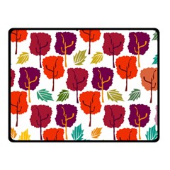 Tree Pattern Background Fleece Blanket (small)