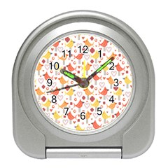 Animal Pattern Happy Birds Seamless Pattern Travel Alarm Clocks by Amaryn4rt