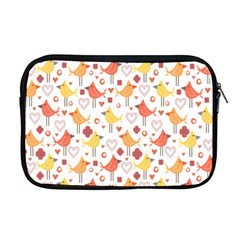 Animal Pattern Happy Birds Seamless Pattern Apple Macbook Pro 17  Zipper Case