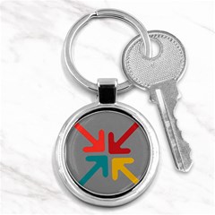 Arrows Center Inside Middle Key Chains (round)  by Amaryn4rt