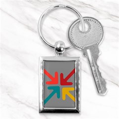 Arrows Center Inside Middle Key Chains (rectangle)  by Amaryn4rt