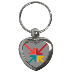 Arrows Center Inside Middle Key Chains (heart)  by Amaryn4rt