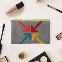 Arrows Center Inside Middle Cosmetic Bag (xs) by Amaryn4rt