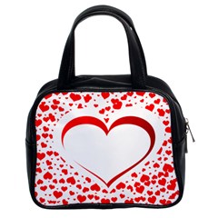 Love Red Hearth Classic Handbags (2 Sides) by Amaryn4rt