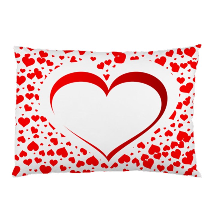 Love Red Hearth Pillow Case