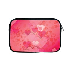 Hearts Pink Background Apple Macbook Pro 13  Zipper Case