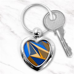 Abstract Background Pattern Key Chains (heart)  by Amaryn4rt