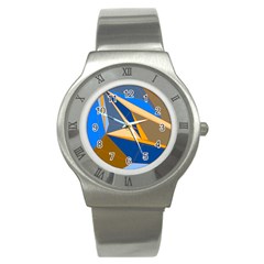 Abstract Background Pattern Stainless Steel Watch by Amaryn4rt