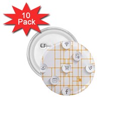 Icon Media Social Network 1 75  Buttons (10 Pack)