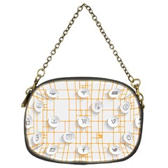 Icon Media Social Network Chain Purses (one Side) 