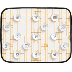 Icon Media Social Network Fleece Blanket (mini) by Amaryn4rt