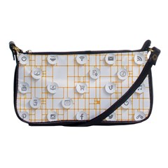 Icon Media Social Network Shoulder Clutch Bags by Amaryn4rt