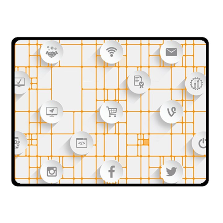 Icon Media Social Network Fleece Blanket (Small)