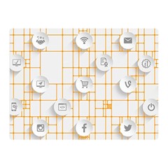 Icon Media Social Network Double Sided Flano Blanket (mini)  by Amaryn4rt