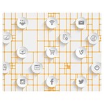 Icon Media Social Network Double Sided Flano Blanket (Medium)  60 x50  Blanket Front