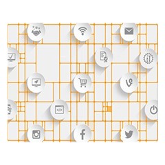 Icon Media Social Network Double Sided Flano Blanket (large)  by Amaryn4rt