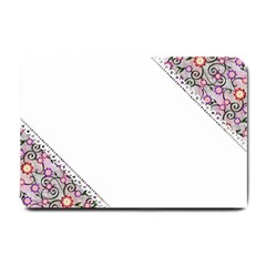 Floral Ornament Baby Girl Design Small Doormat  by Amaryn4rt