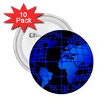 Network Networking Europe Asia 2.25  Buttons (10 pack)  Front